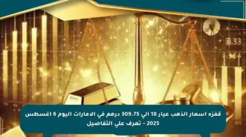 قفزة أسعار الذهب عيار 18 إلى 309.75 درهم في الإمارات اليوم 6 أغسطس 2025 – تعرف على التفاصيل